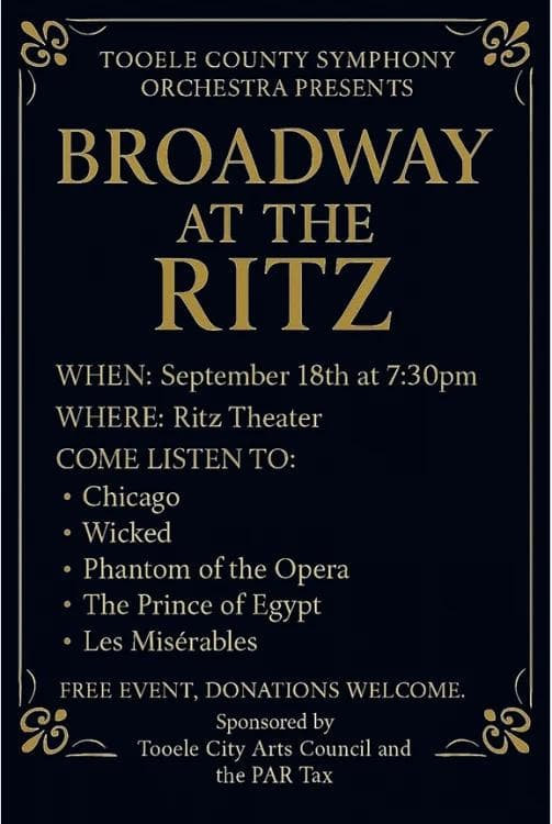 Tooele County Symphony Orchestra: Broadway at The Ritz