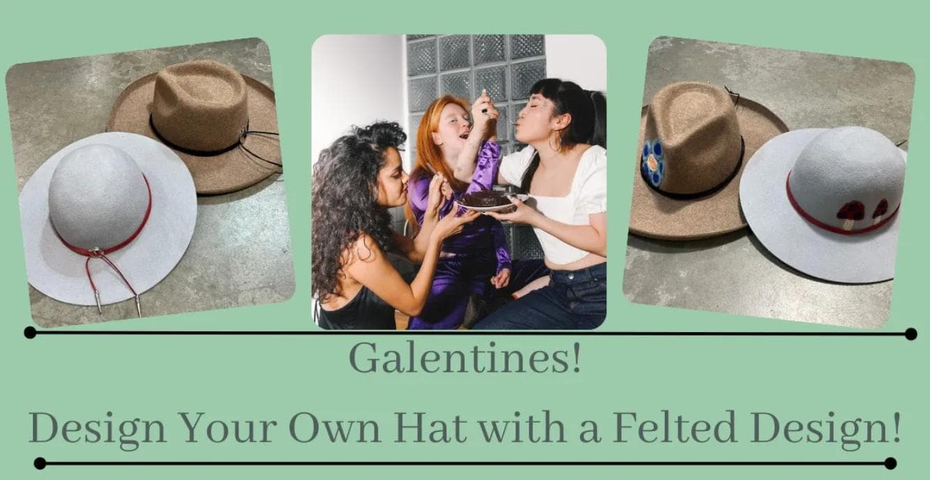 Image for event: Galentines Night Of Fun And Felting Hats