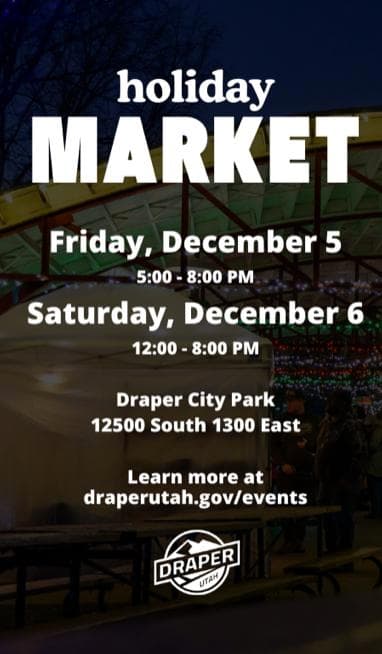 Image for event: Draper Holiday Market 2025