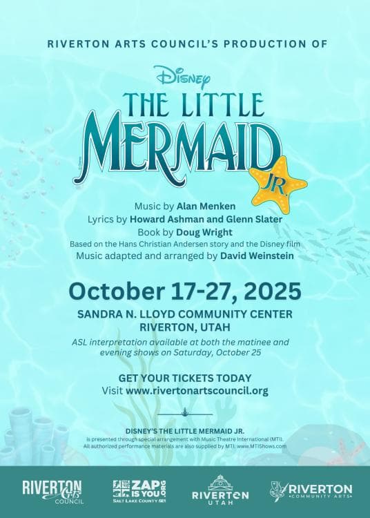 Riverton Arts Council presents Disney's The Little Mermaid