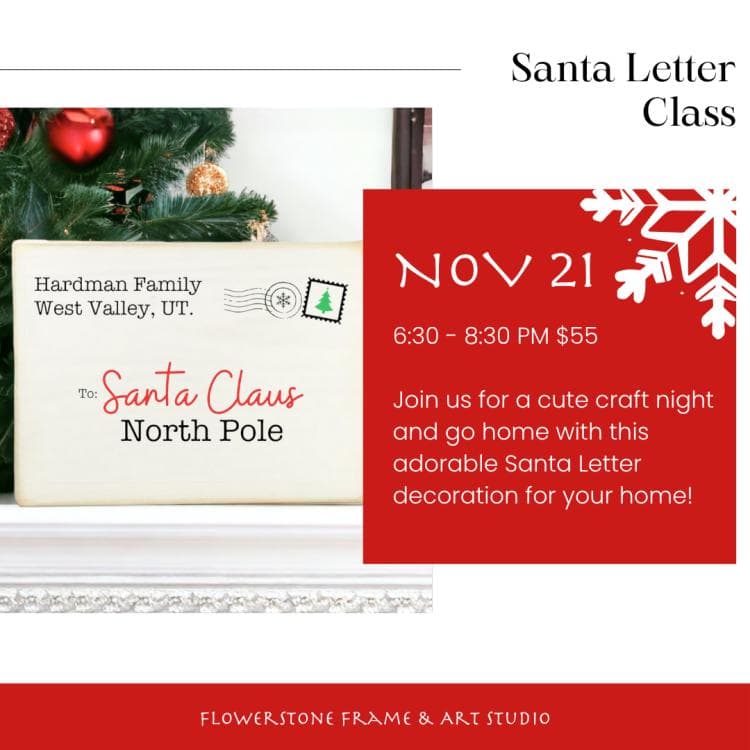 Letter to Santa Craft Workshop
