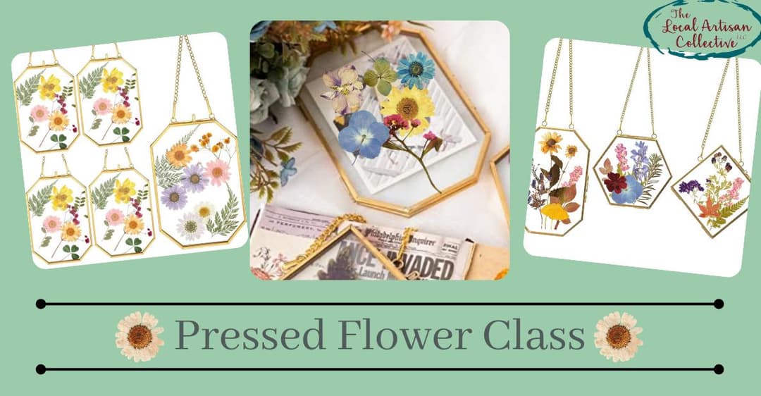 Pressed Flower in Hanging Glass Class