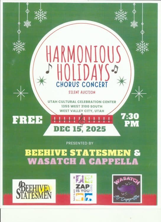 Harmonious Holidays Chorus Concert