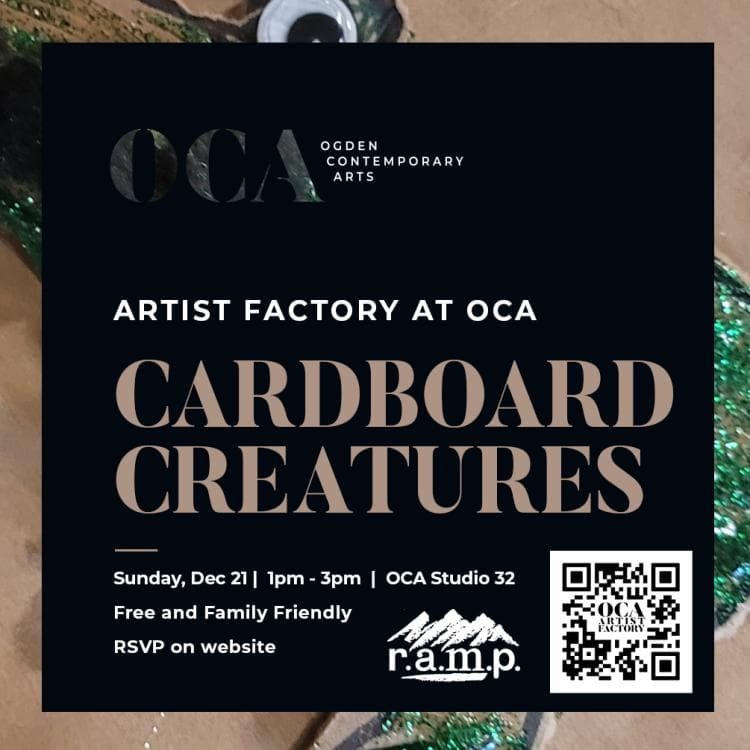 Artist Factory Third Sunday: Cardboard Creatures with Zayne Wilcox