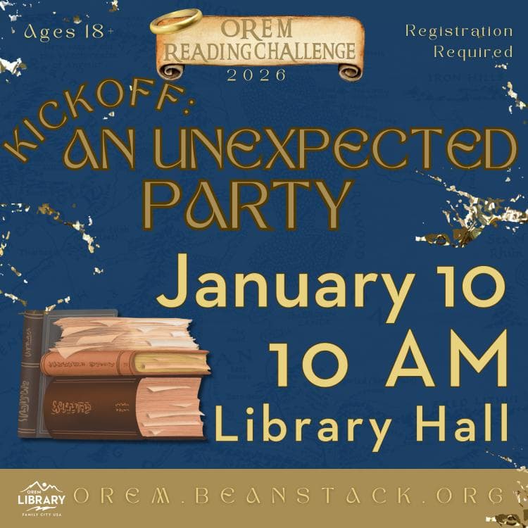 Image for event: 2026 Orem Reading Challenge Kickoff: An Unexpected Party
