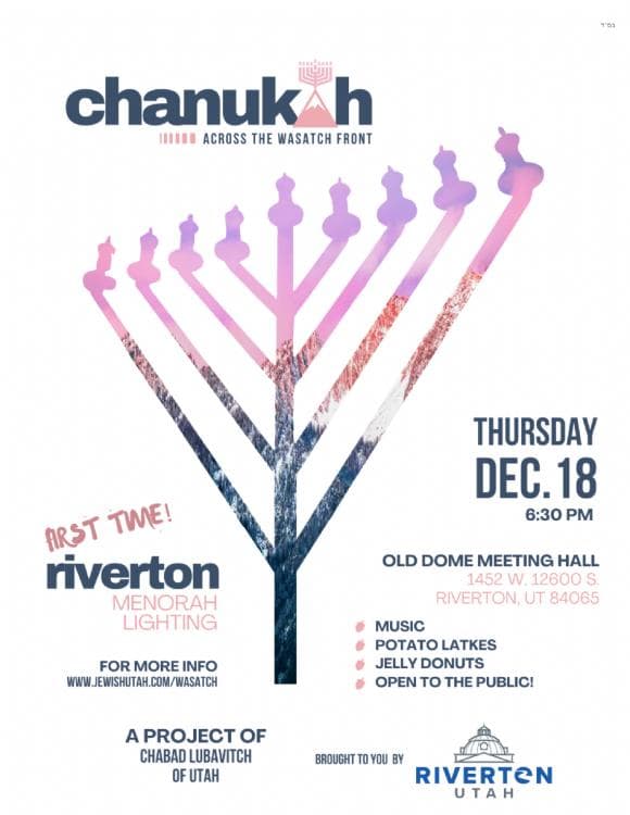 Chanukah Across the Wasatch Front: Riverton