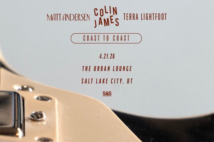 Image for event: Colin James, Matt Andersen, & Terra Lightfoot