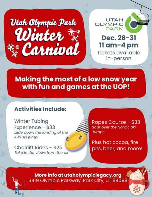 Image for event: Utah Olympic Park Winter Carnival