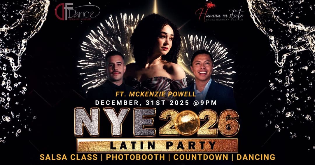 New Year's Eve Latin Party in Utah! Guest Bachata artist Mckenzie Powell