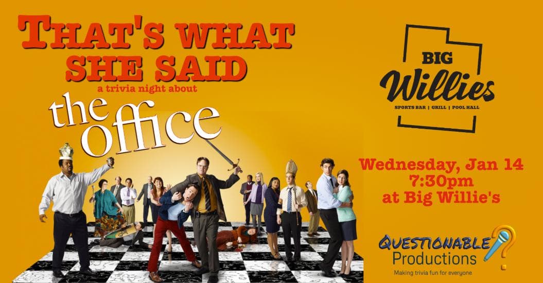 Image for event: That's What She Said! - a QP Trivia Event