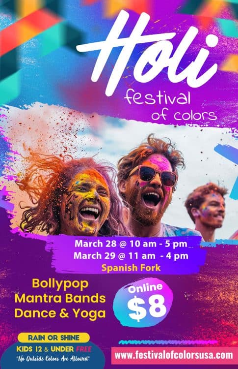 2026 Holi Festival of Colors Spanish Fork