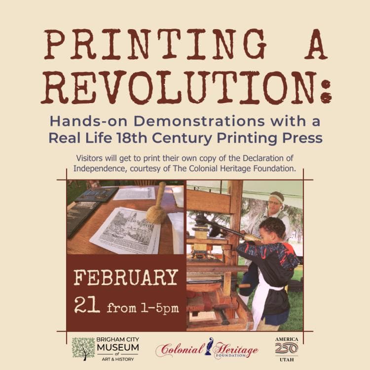 Image for event: Printing A Revolution: Hands-on Demonstrations with an 18th Century Printing Press