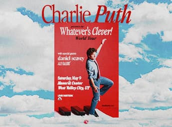 Image for event: Charlie Puth: Whatever's Clever! World Tour