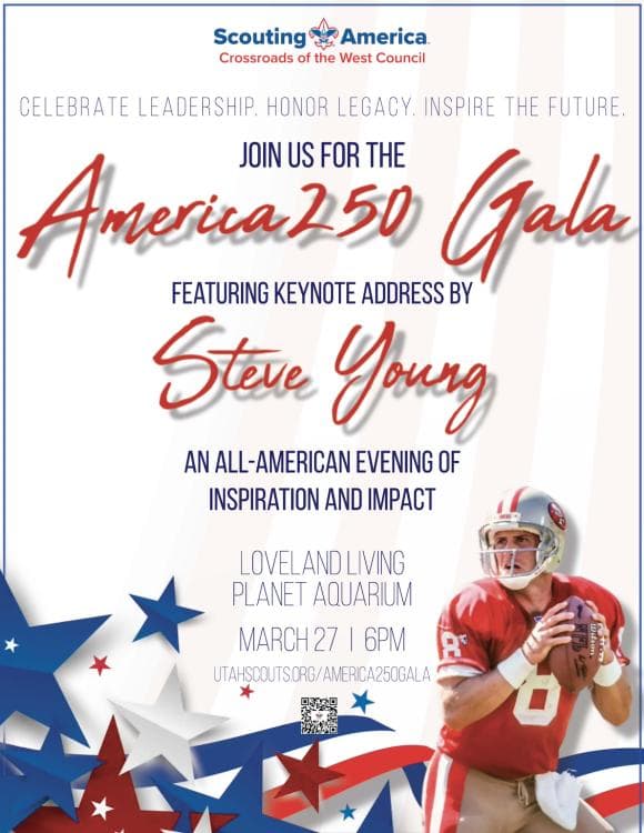 Image for event: Scouting America: America250 Gala with Keynote Address by Steve Young