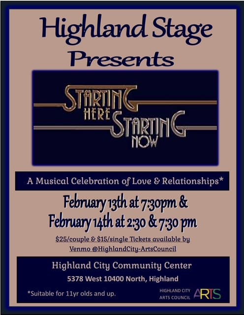 Starting Here, Starting Now: A Musical Celebration of Love & Relationships