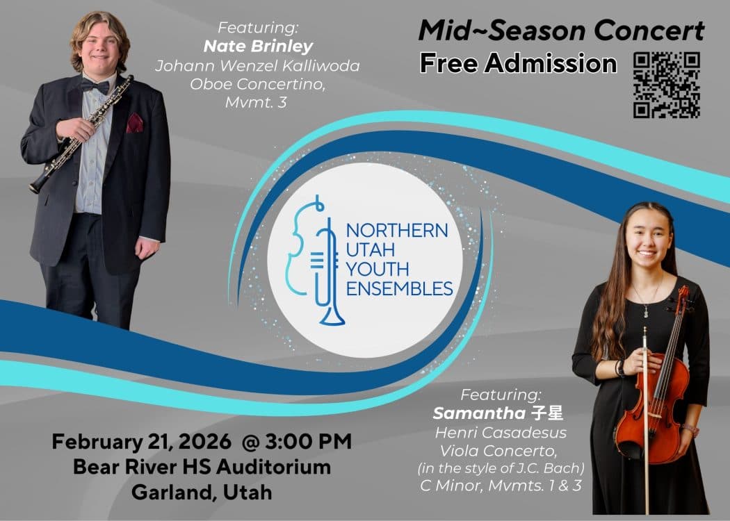 Northern Utah Youth Ensembles Mid~Season Concert