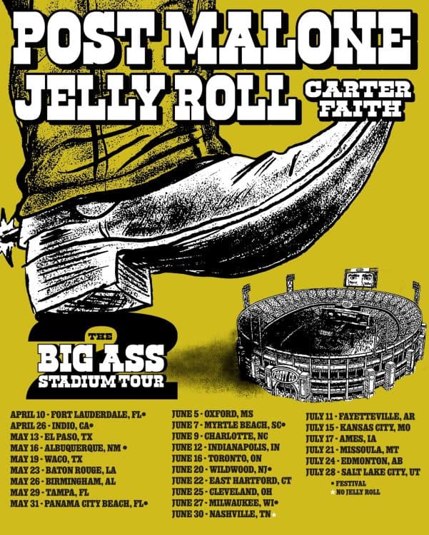 Image for event: Post Malone Presents: The BIG ASS Stadium Tour Part 2