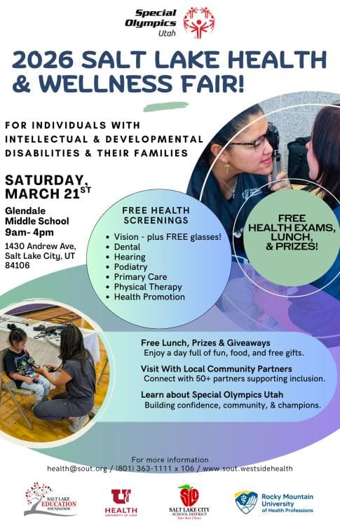 Image for event: Special Olympics: 2026 Salt Lake Health and Wellness Fair