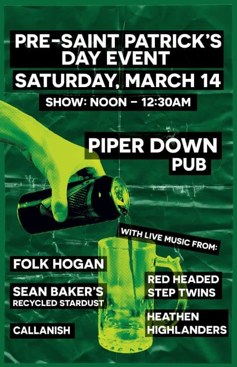 Image for event: St. Practice Day at Piper Down Pub