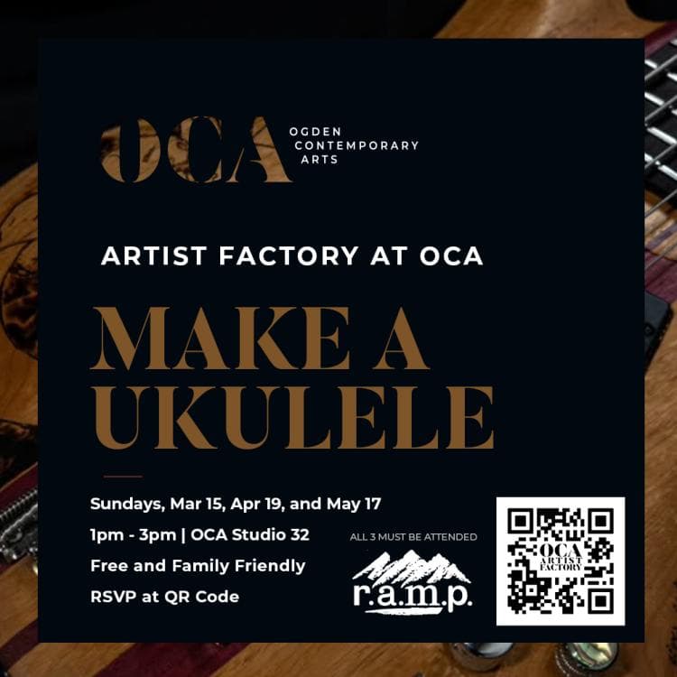 Image for event: Artist Factory Third Sunday: Ukulele Workshop with Zayne Wilcox