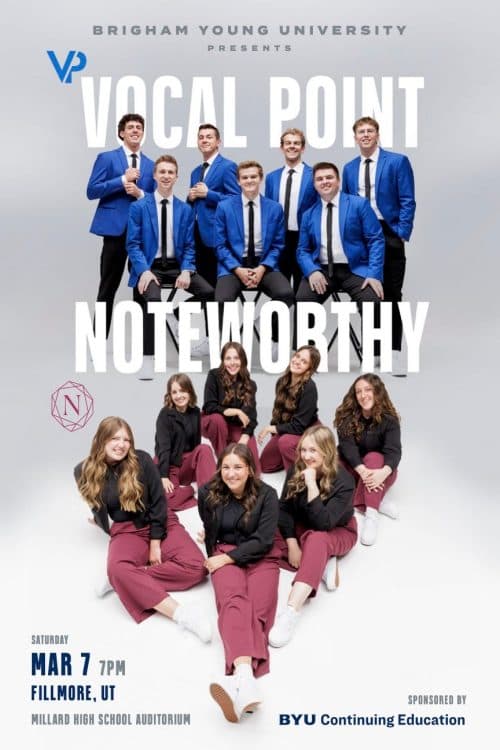 Image for event: BYU Vocal Point & Noteworthy Concert