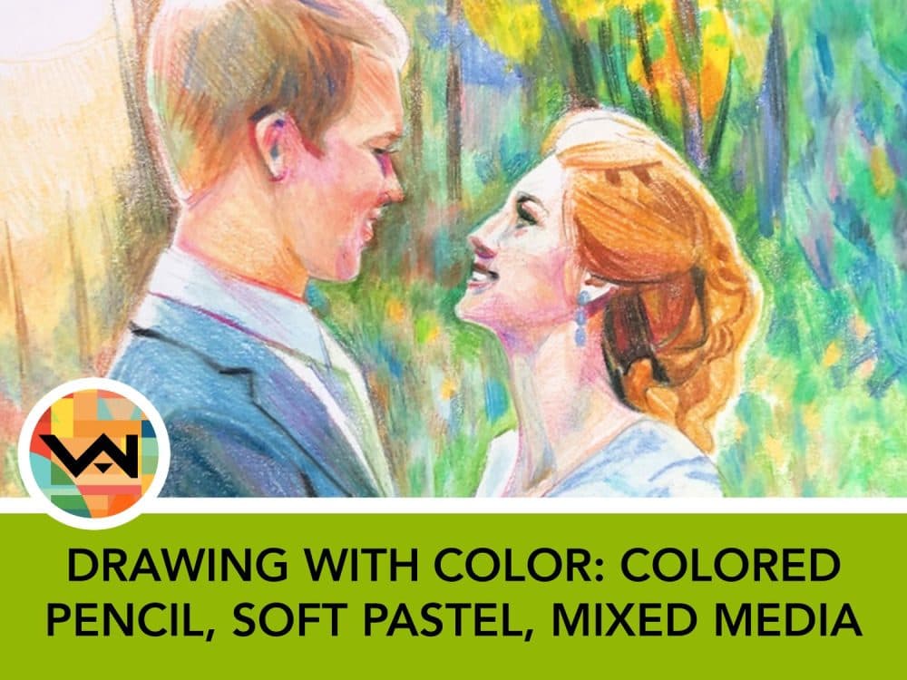 Image for event: Drawing with Color: Colored Pencil, Soft Pastels and Mixed Media (Ages 12+)