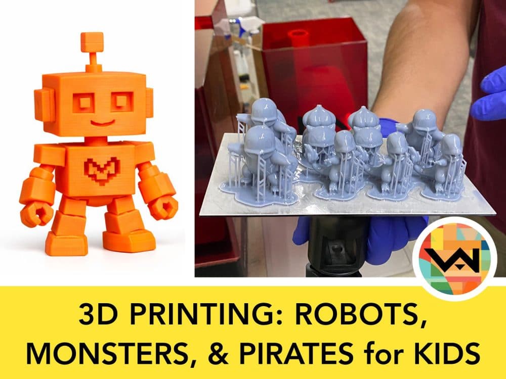 3D Printing: Robots, Monsters and Pirates for Kids (Ages 8-11)