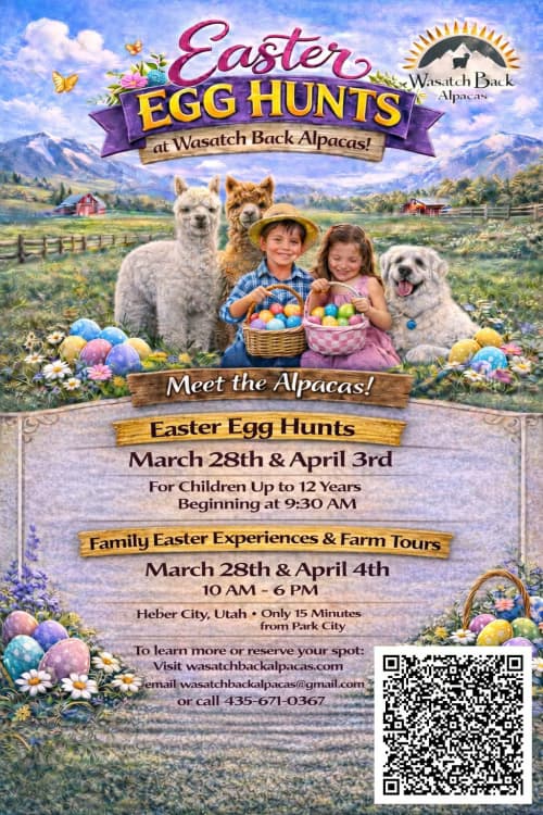 Easter Experiences at Wasatch Back Alpacas