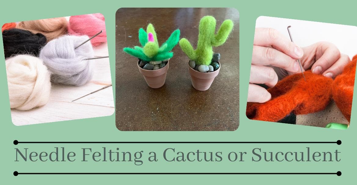 Image for event: Felted Succulents, Plants or Cactus Class