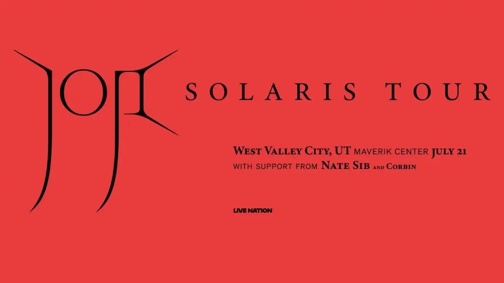 Image for event: JOJI: SOLARIS