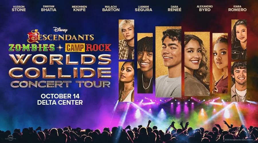 Image for event: Disney Descendants, ZOMBIES & Camp Rock: Worlds Collide Concert Tour