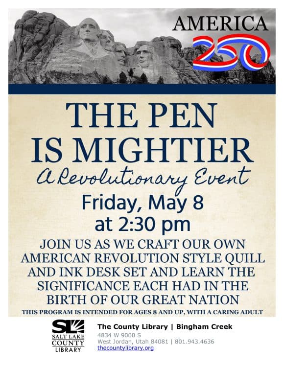 Image for event: The Pen is Mightier - A Revolutionary Event