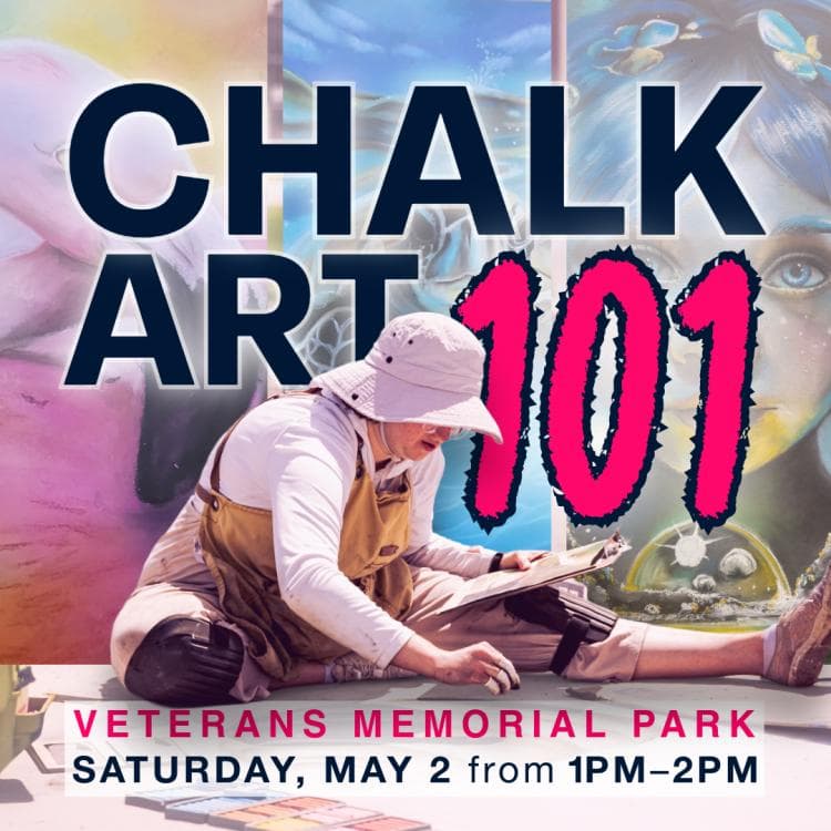 Image for event: EXPLORING ART with Camille Grimshaw: Chalk Art 101