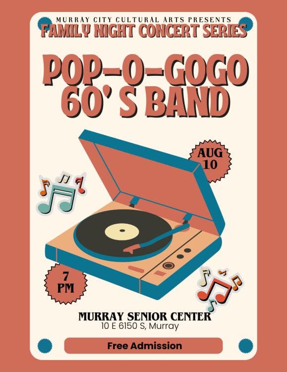 Pop-O-Gogo 1960's Party Band Family Night Concert