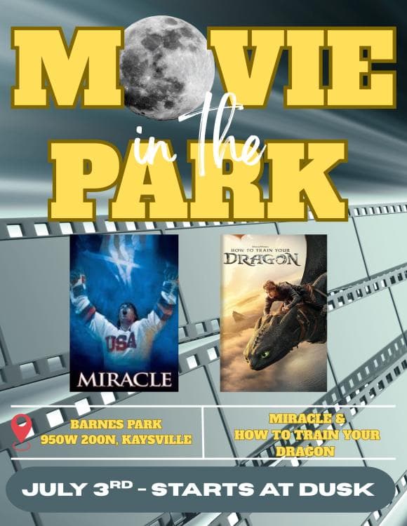 Image for event: 2026 Kaysville City Movies in the Park