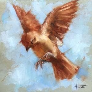 "Birds of A Heather," paintings by Heather Olsen