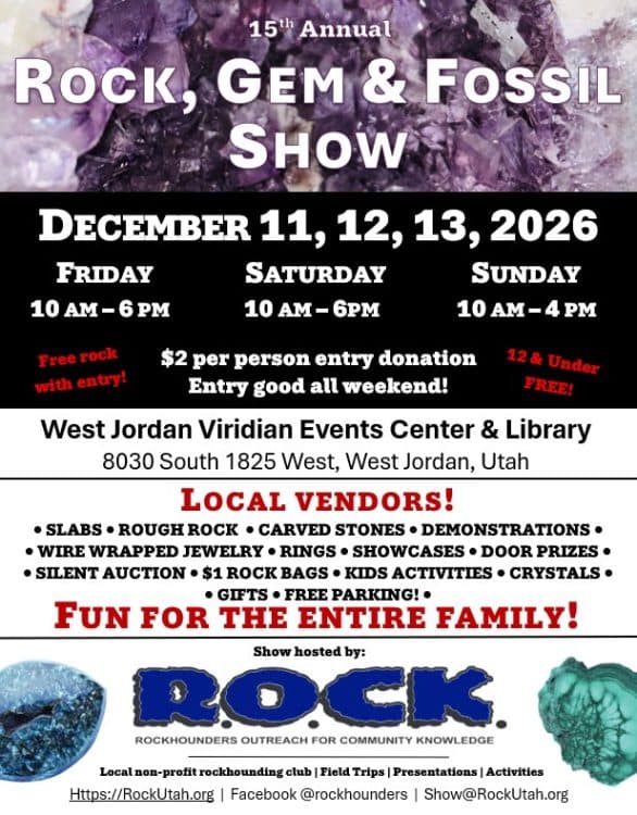 Image for event: Rock, Gem & Fossil Show 2026