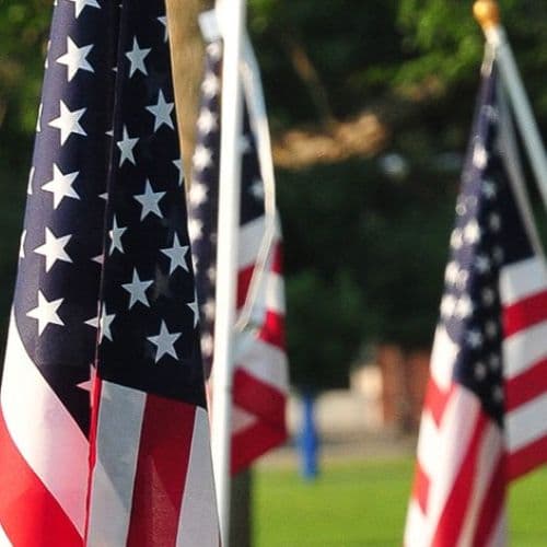 Image for event: America 250 Historical Flag Display