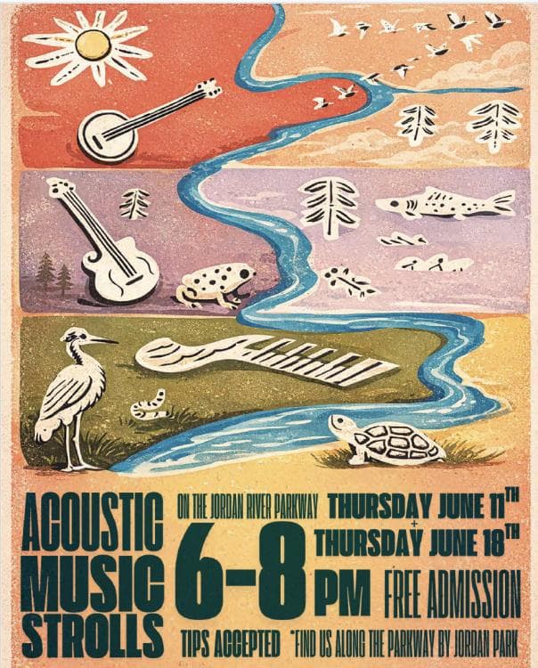 Acoustic Music Strolls on the Jordan River Parkway