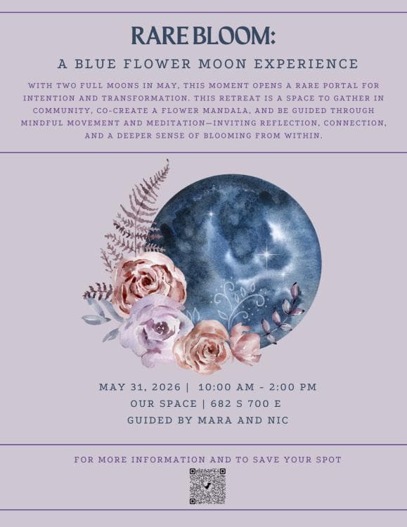 Rare Bloom: A Blue Flower Moon Experience