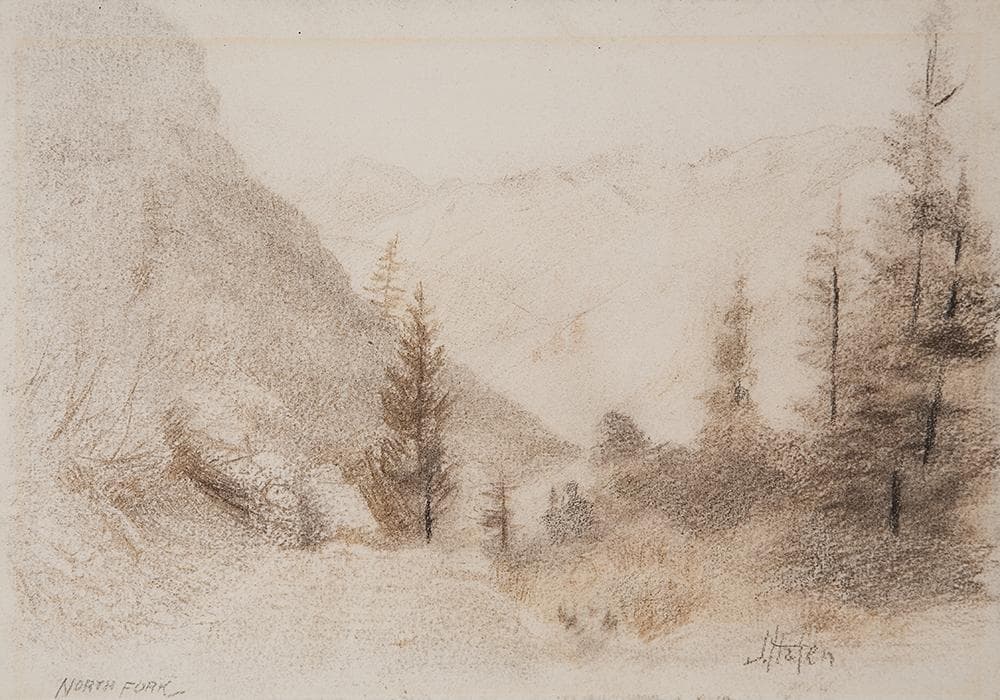 Image for event: Unearth a Story: Conte Crayon Landscapes