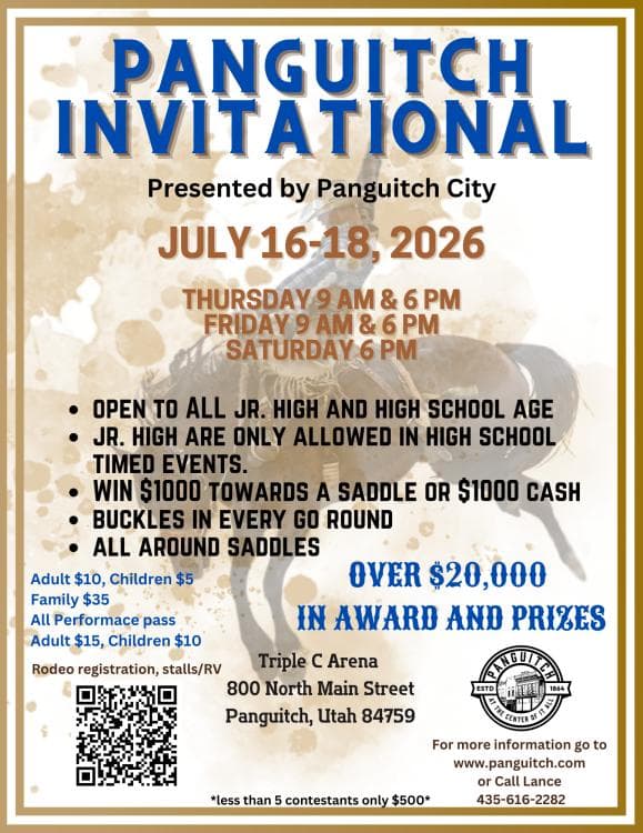 Image for event: 2026 Panguitch Invitational Rodeo