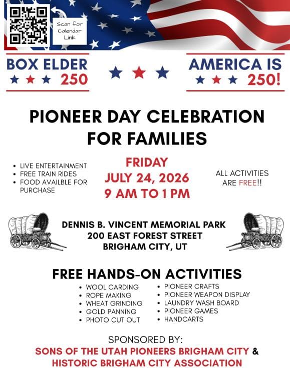 Image for event: 2026 Brigham City Pioneer Day Celebration