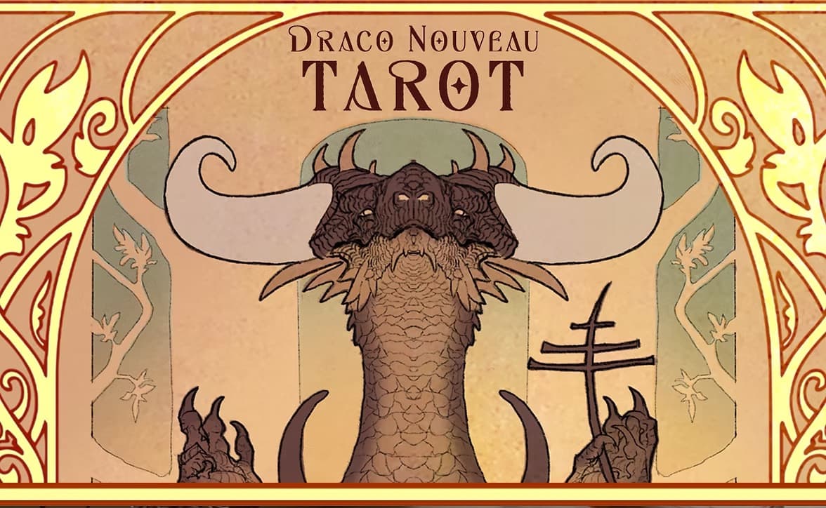 Image for event: Draco Nouveau Tarot - Art Exhibit by Kaitlund Zupanic