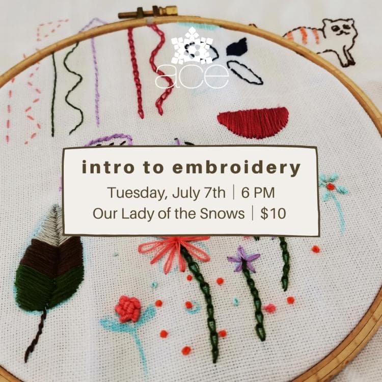 Image for event: Intro to Embroidery