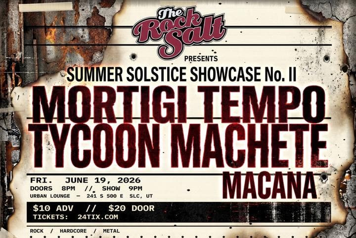 Image for event: Rock Salt Presents: Mortigi Tempo