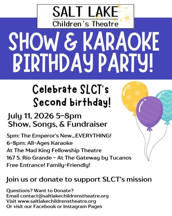 Image for event: Salt Lake Children's Theatre presents: Family Theatre and Karaoke!