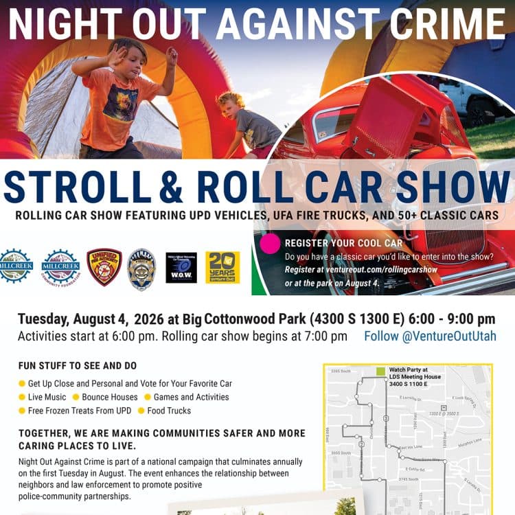Image for event: Night Out Against Crime and Rolling Car Show