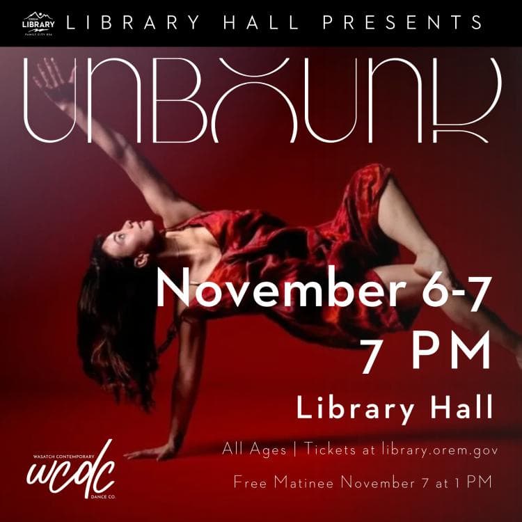 Image for event: Library Hall Presents: Wasatch Contemporary Dance Company: Unbound