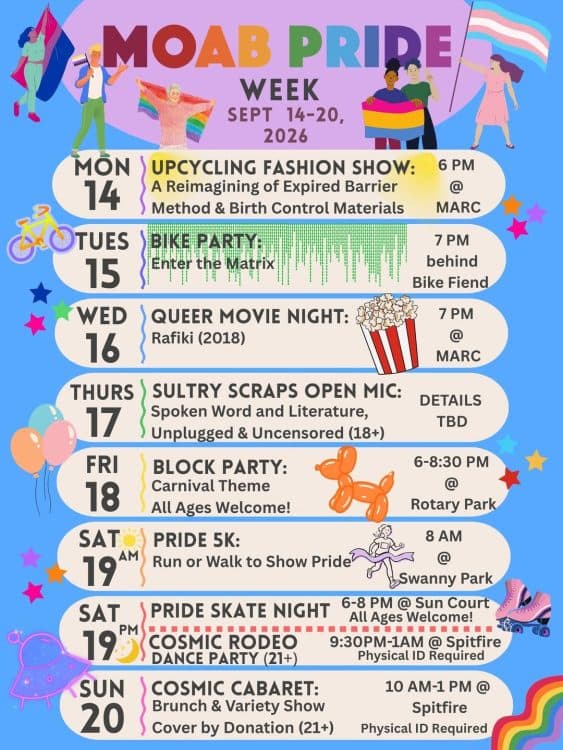 Image for event: 2026 Moab Pride Week
